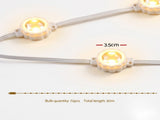 Jingle Jollys 30M Christmas Permanent Outdoor Lights Smart Eaves String App Control Decoration 72LED XMAS-ST72-30M-RGB