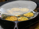 Stainless Steel Splatter Screens Set, Mesh Oil Grease Guards with TPR Handles for Frying Pans, 9.8 V1189-LC-RY-00094