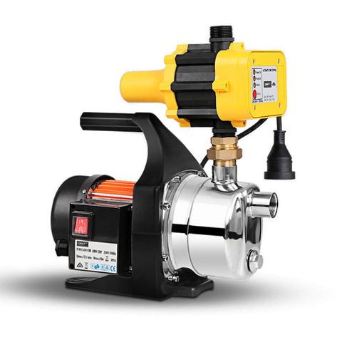 Giantz Garden Water Pump High Pressure 1500W Max. Tank Rain Farm Irrigation House Yellow PUMP-GARDEN-1500-YEL