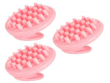 3Pcs Scalp Massage Brush Adult Universal Hairdressing Shampoo Wash Hair Combpink V1294-YM0901-3112200128812