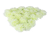 50pcs Artificial Marigold Flowers Fake Flower Heads Garland for Wedding Home Christmas Decor Creamy V1294-YM0714-210910LS03-1