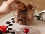 Clear Candy Jar with Lid, Cookies Storage Jar, Apothecarys Jar, Clear V1366-AZ2-W-26207