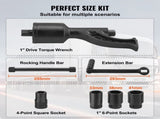 Torque Heavy Duty Torque Multiplier Wrench Set, 1 Inch Drive Lug Nut Wrench Torque V952-NJZBTTBSSYS1LSPEYV0