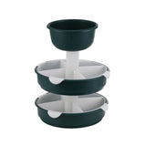 3 Tier Rotable Hot Pot Vegetable Tray Multifunctional Rotating Hot Pot Platter Fruit Snack Plate for V1294-YM0901-3117240227211