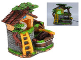 Desktop Fountain Decoration Indoor Simulation Resin Rockery Fake Tree Feng Shui Landscape Table V1294-YM0901-3111200208611