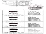 Sliver Heavy-Duty V-Hull Shield for 11 to 13 FT Yachts - All-Weather Water / Dust / UV Resistant V888-ELOSUNG42959