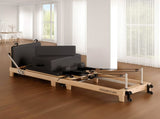 Powertrain Selina Pilates Reformer Machine Wooden Folding Multifunctional Home Gym PLT-JYI-F2W-BK