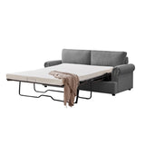 PHEBE 3 Seater Sofa bed with Separate Foam Mattress- Corduroy Dark grey V606-FURNI-SOF-T502-PHEB-DG