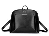 Black Stylish Women's PU Leather Backpack Spacious, Anti-Theft, Multi-Pocket Travel Bag for School V888-ELOSUNG17359