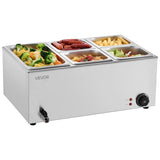 VEVOR Commercial Electric Food Warmer 5-Pan Countertop Buffet 14.5L Bain Marie V952-SYSPBWQPTK11HFYAQV3