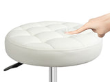 Levede 2x Rolling Bar Stool Swivel Salon SPA Chair Beige BR1065-BGX2
