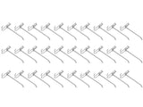 30pcs Supermarket Hook Iron Grid Shelf Hook Jewelry Display Shelf Hook 3.5mm Thickness15cm / 5.9in V1294-YM0721-3117210001012