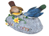 Bird Garden Decor Resin Animal Garden Figurines Welcome Sign Sculptures Statues for Yard Patio Lawn V1294-YM0718-3111210479611