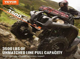 Electric Winch, 1588 kg Line Pull Capacity, 12V DC ATV Winch with 0.5 x 1188.7 cm 12 Strands V952-ATVHCSJPYXYKT38ASV9