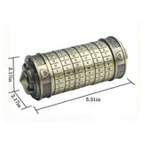 Vintage Mini Combination Lock, Educational Toy, Boxed Puzzle Game, Creative Puzzle Gift Set, Brain V1232-DFQ-MMS-003