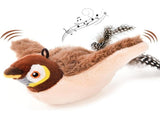 New Flying Bird Cat Toy, Rechargeable Toy with Simulated Chirping, Interactive Catnip Toys for V1192-AZ-W-17697