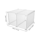 Easy Install Chest Freezer Organizer Basket with Plastic Dividers for Fridge V1369-AZ3-W-16801