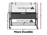 Green Fingers Mobile Raised Garden Bed with Greenhouse Cover Storage Shelf for Tomato Vegetables GB-AG-PLAT-GH-WH