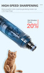 YES4PETS Electric Pet Dog Cat Quiet Nail Grinder Clipper Cutter Grooming Trimmer V278-N30