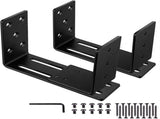 Adjustable Barricades - Drop Open Bar Holder for Security Door Reinforcement Steel U V1192-AZ-W-1096