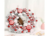 Christmas Wreath, Outdoor Christmas Wreath At The Front Door, Christmas Wreath, Christmas Party V1263-JX-1688