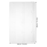 Wall Mounted Clear Acrylic Business Card Holder with Multi-Pocket Organizer Design for Office and V1366-AZ2-W-20406
