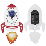 Cartoon Mute Wall Clock Kids Unique Gifts Pendulum Children's Bedroom DIY Decor Clock V1294-YM0901-JY34202