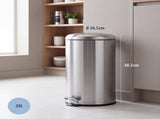 20L Pedal Bin with Stainless Steel and Plastic Construction V196-RB120