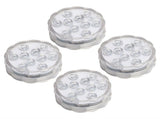 4Pcs IP68 LED Pool Light 16 Colors RGB Underwater Lamp 21Key RF Remote Control with Suction Cups V1294-YM0901-3119210066711