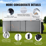 Pop Up Canopy Tent Outdoor Gazebo Tent 10x20FT with Sidewalls & Bag White V952-DCSYPBS1020FTSS9LV0