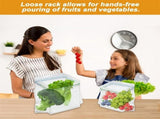 2 Pack Food Storage Bag Stand,Ziplock Bag Holder,Holder for Food Prep Bag,Baggy Rack Holder for Food V1192-AZ-W-17538