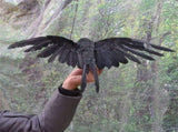 Black Crow Decoration Halloween Realistic Feathered Crows Haunted House Decor for Party Decoration V1294-YM0717-10061730