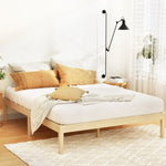 Artiss Bed Frame Double Size Wooden Base Mattress Platform Timber Pine BRUNO WBED-BRUNO-D-WD