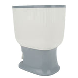 Household Rice Dispenser Large Capacity Automatic Rebound Food Grain Storage Container with Cup Grey V1294-YM0716-3118220094012