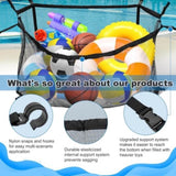 145x145CM Heavy Duty Pool Toy Storage Net Bag Adjustable Organizer V178-67044