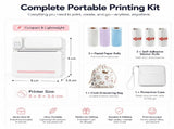 Portable Thermal Bluetooth Printer for Android and iOS, Inkless Photo and Label Printing with V1370-AZ4-19827