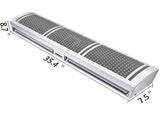 900mm Overhead Door Electric Air Curtain w/Limit Switch 3 Speeds Commercial V952-3SFLJ36YC00000001V3