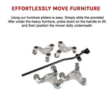 4 X All-purpose Dolly Metal Heavy Duty Furniture Mover Slider Set V63-847681