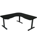 FORTIA Corner Standing Desk, 1730W x 1730W x 750D, 3 Motors, 120kg Load, Sit to Stand Up Electric V219-OFFCMBEQC3KC3K