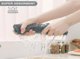 Homaxy 12 Pack Kitchen Dish Cloths, Reusable Fast Drying Microfiber V1258-DP02-F-152