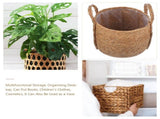 Large Wicker Plant Basket for Indoor Flowers - Decorative Storage Basket for Home, Living Room, and V1370-AZ4-17300