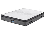Giselle Bedding King Mattress 37cm 4-in-1 Adjustable Firmness Cooling Gel Memory Foam Dual-Zone MATTRESS-B-VIVE-37-K