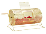 Raffle Drum, 16.1 x 12 inch Brass Plated Raffle Ticket Spinning Cage, Holds 5000 Tickets or 200 V952-CJGJS16YC000Z86CGV0