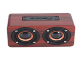 Speaker Portable Red Dual Speakers Voice Call Usb Charging Wooden Speaker Subwoofer V1294-YM0715-3113210291911