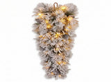 Christabelle Timeless Elegance Christmas 2pc Set 90cm Christmas Teardrop and Garland with LED L CMB-WFLAS-L-WG
