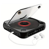 Portable Bluetooth CD Player Supports USB /Wired Playback Rechargeable Walkman Black V1263-JX-7002-2