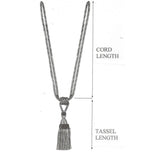 Multi Coloured Double Tassel Curtain Tieback V1008-2615-298