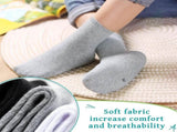 Holzlrgus Kids Athletic Crew Socks Boys Girls Cotton School Uniform Casual Basic Socks 6 Pairs 6 - 8 V1189-WXFWAL-20260319-01257