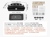 Motorcycle Top Case, Universal Durable PP Material Motorbike Tail Box with Reflective Panel, 48L V952-MTCSLDXHS48LY0GRXV0