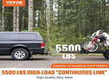 Tow Bar, 2495 kg Capacity with Chains, Powder-Coating Alloy Steel Bumper-Mounted Universal V952-OHQLJB5500IB0C9B0V0